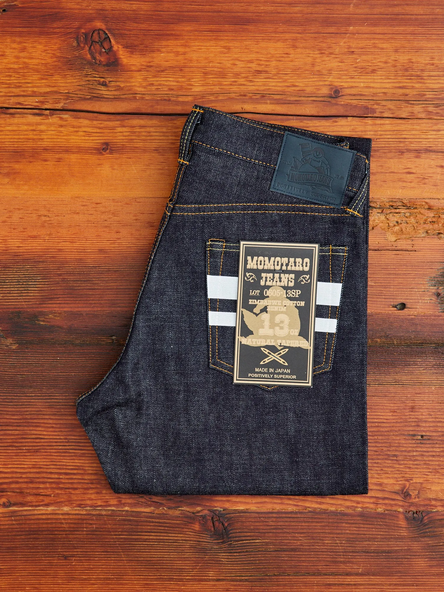 0605-13SP 13oz Selvedge Denim - Natural Tapered Fit