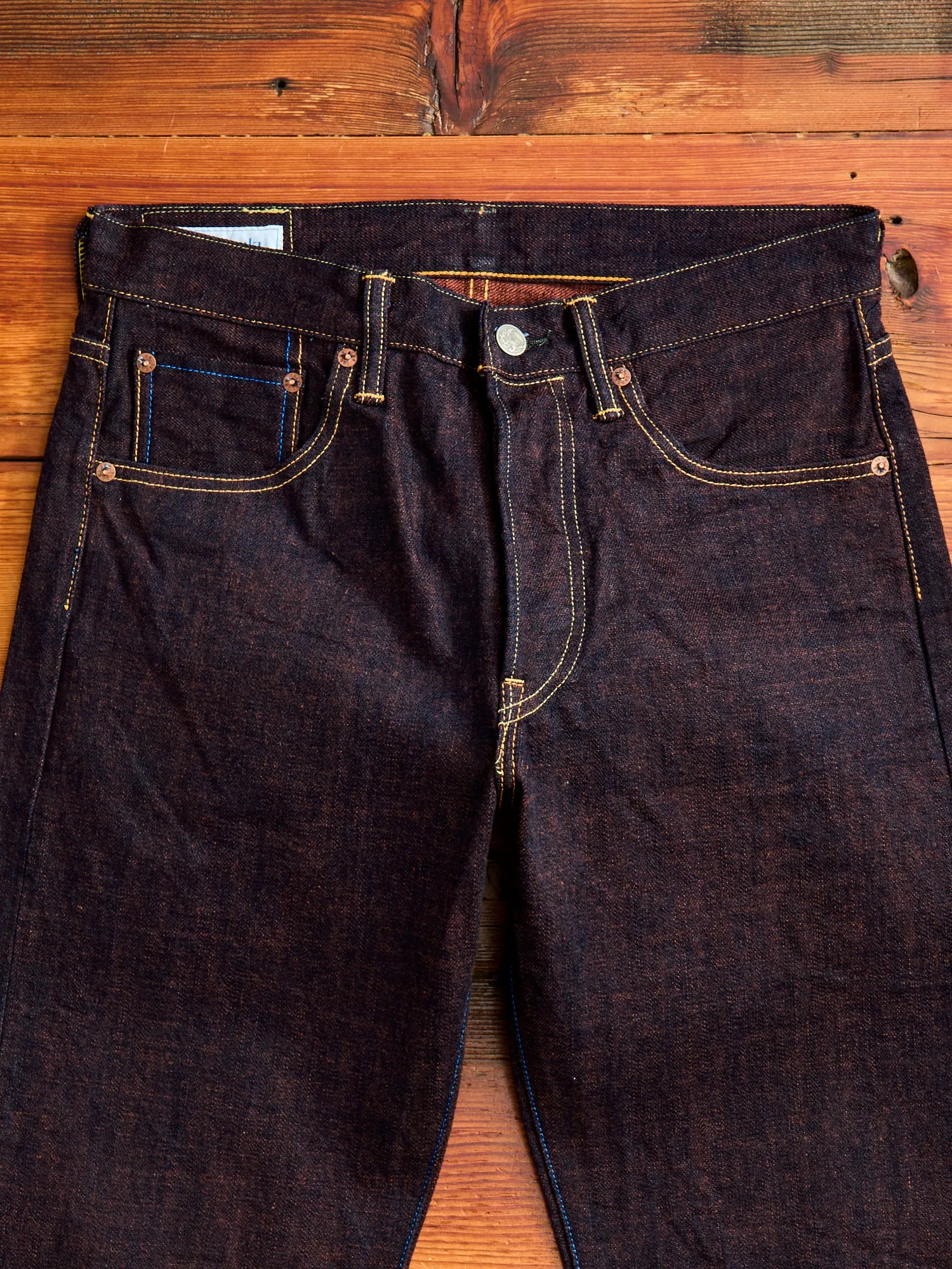 101KH "Kakishibu" 14.5oz Selvedge Denim - Regular Straight Fit