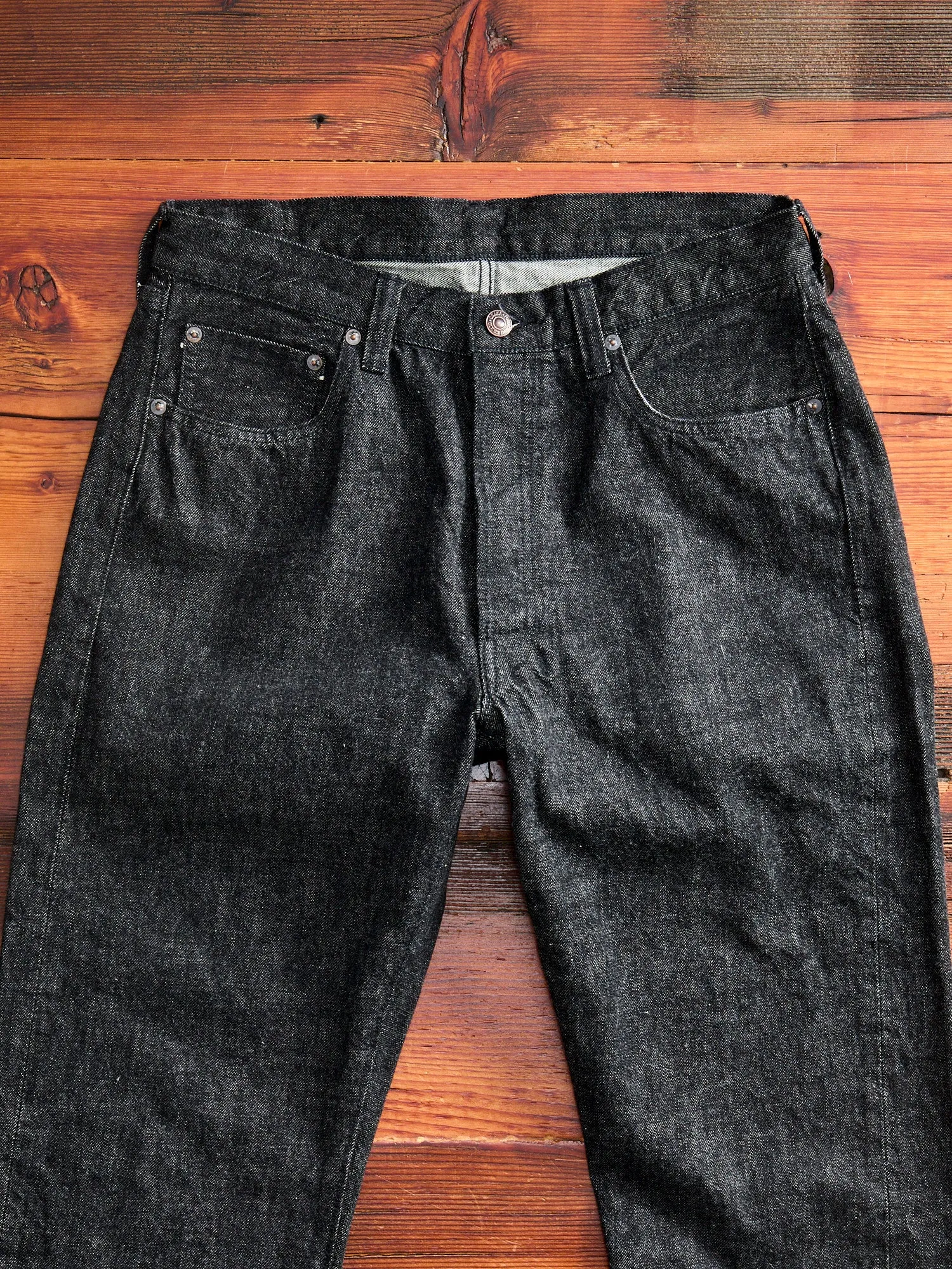 1101BK 14oz Black Selvedge Denim - Classic Straight Fit