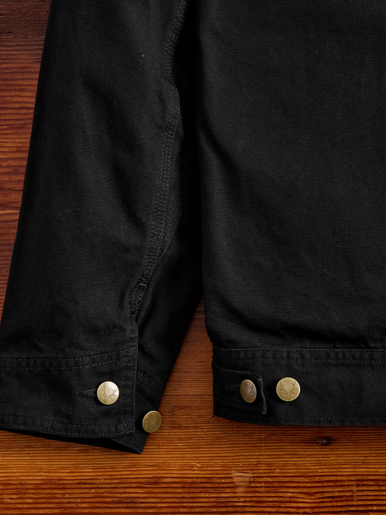 11.5oz Cotton Canvas Work Jacket in Black