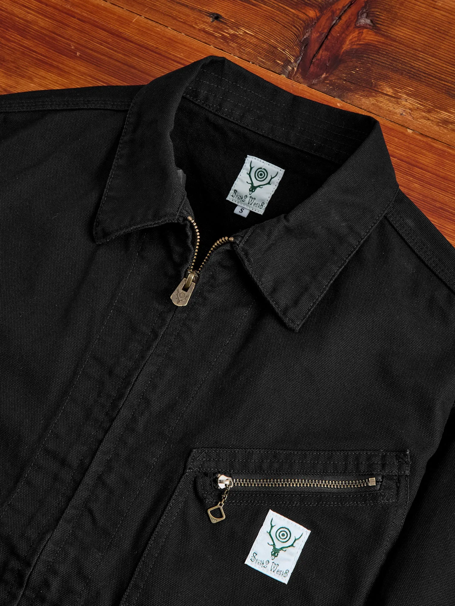 11.5oz Cotton Canvas Work Jacket in Black