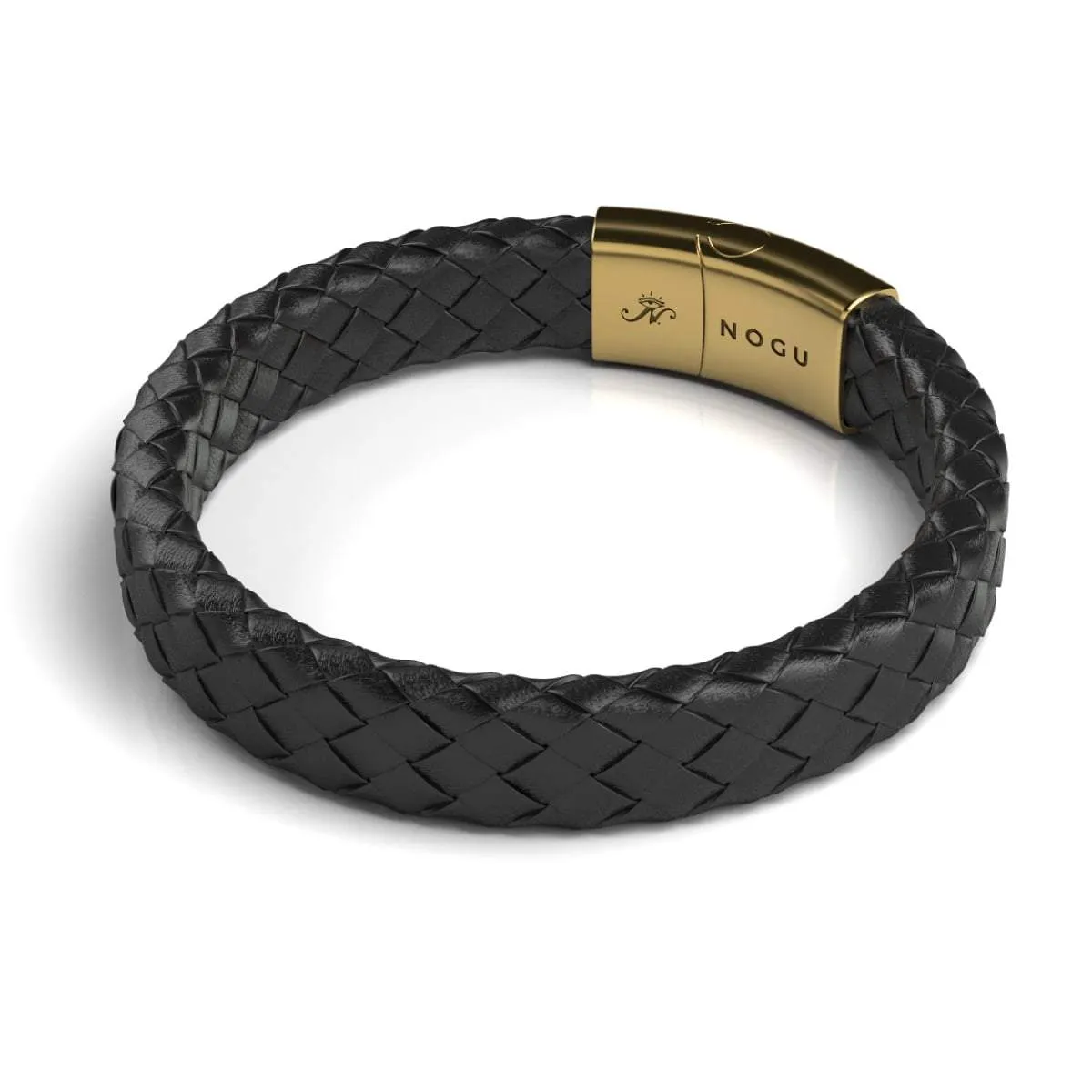 18k Gold | Infinity Braid | Leather Bracelet