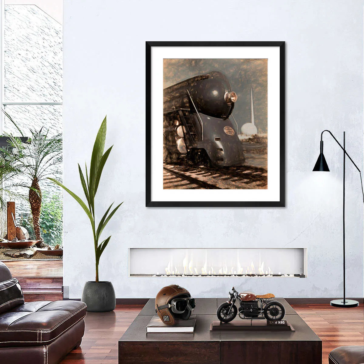 1939 Streamliner NYC Hudson Machine Age Wall Art