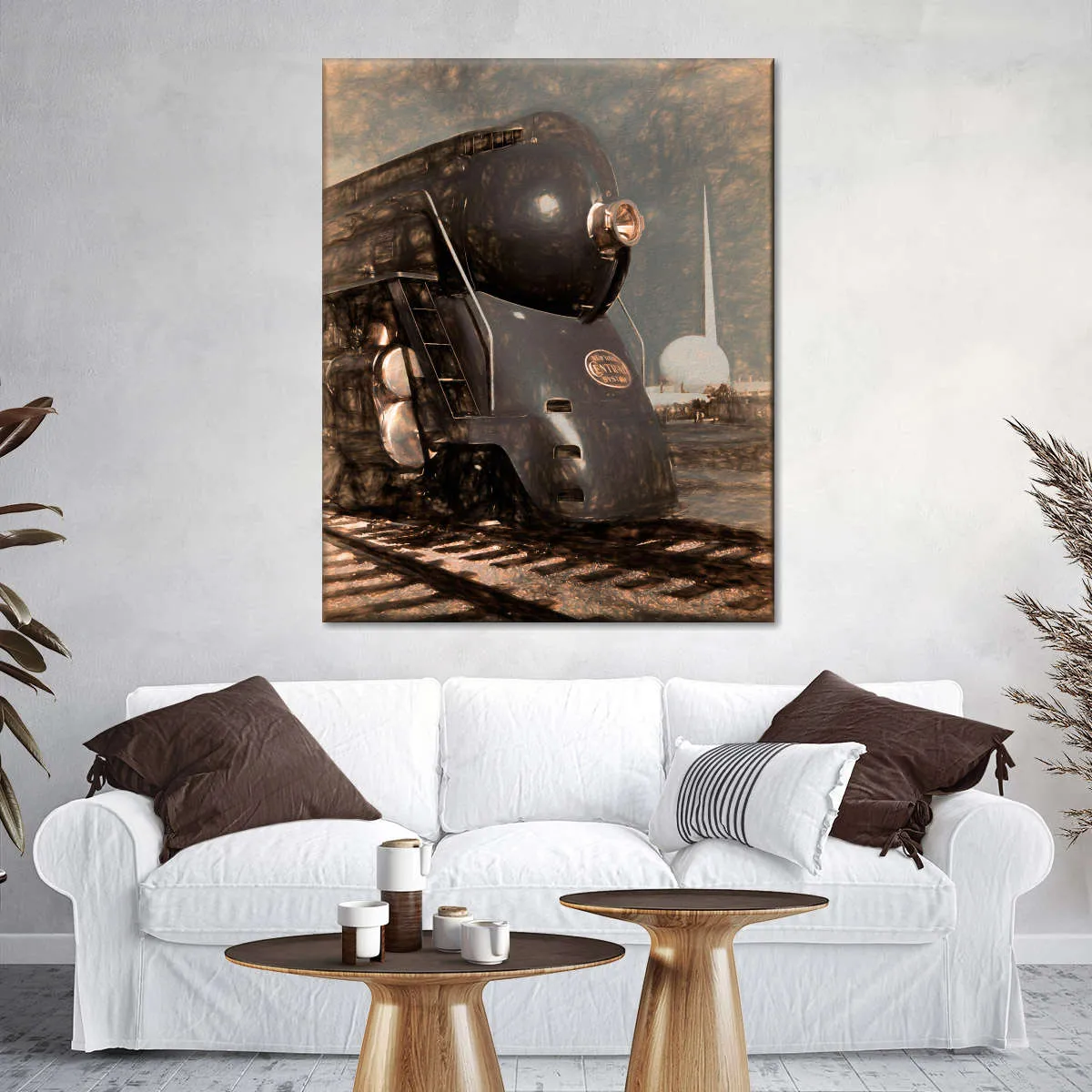 1939 Streamliner NYC Hudson Machine Age Wall Art