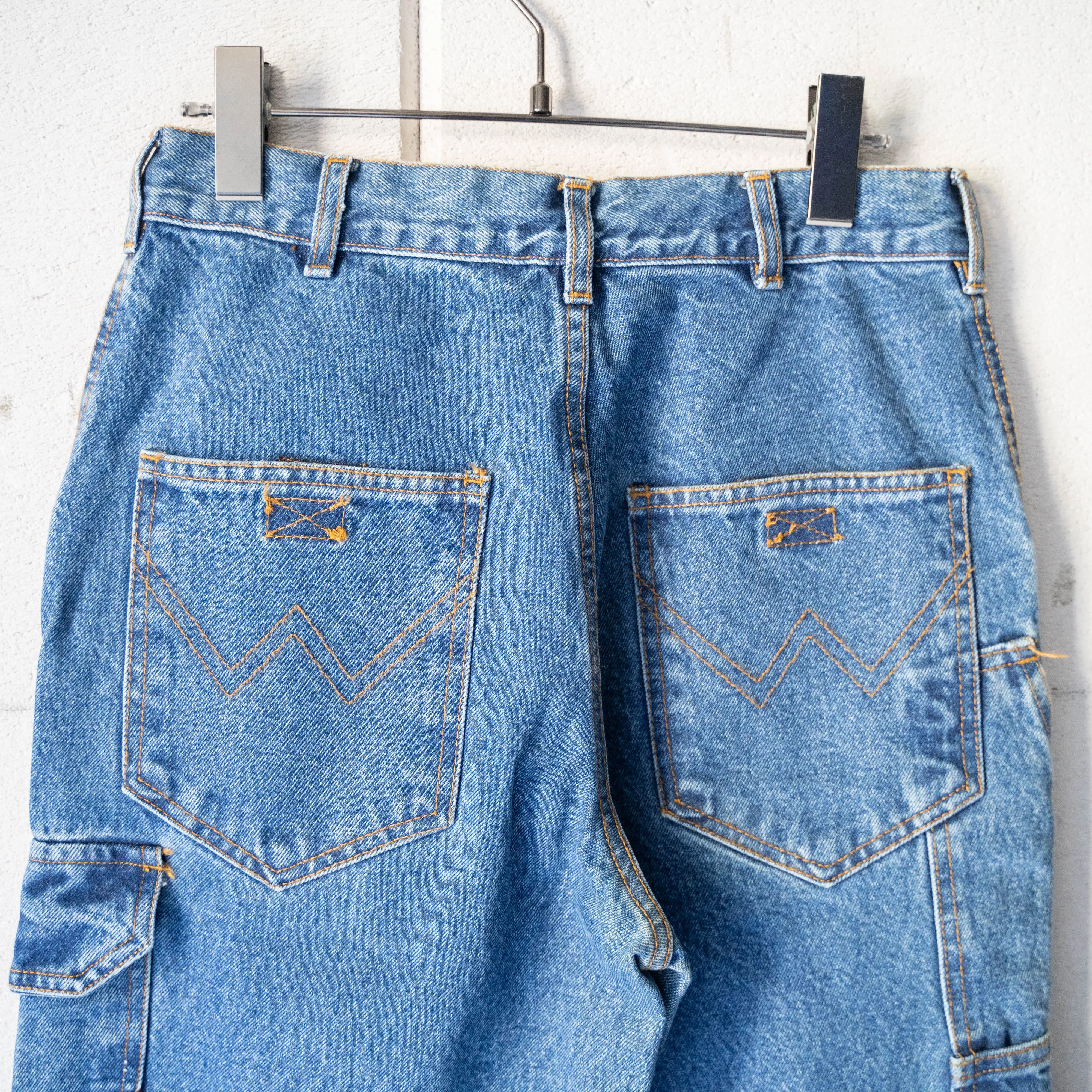 1990-00s 'Wikland' denim work cargo pants