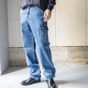 1990-00s 'Wikland' denim work cargo pants