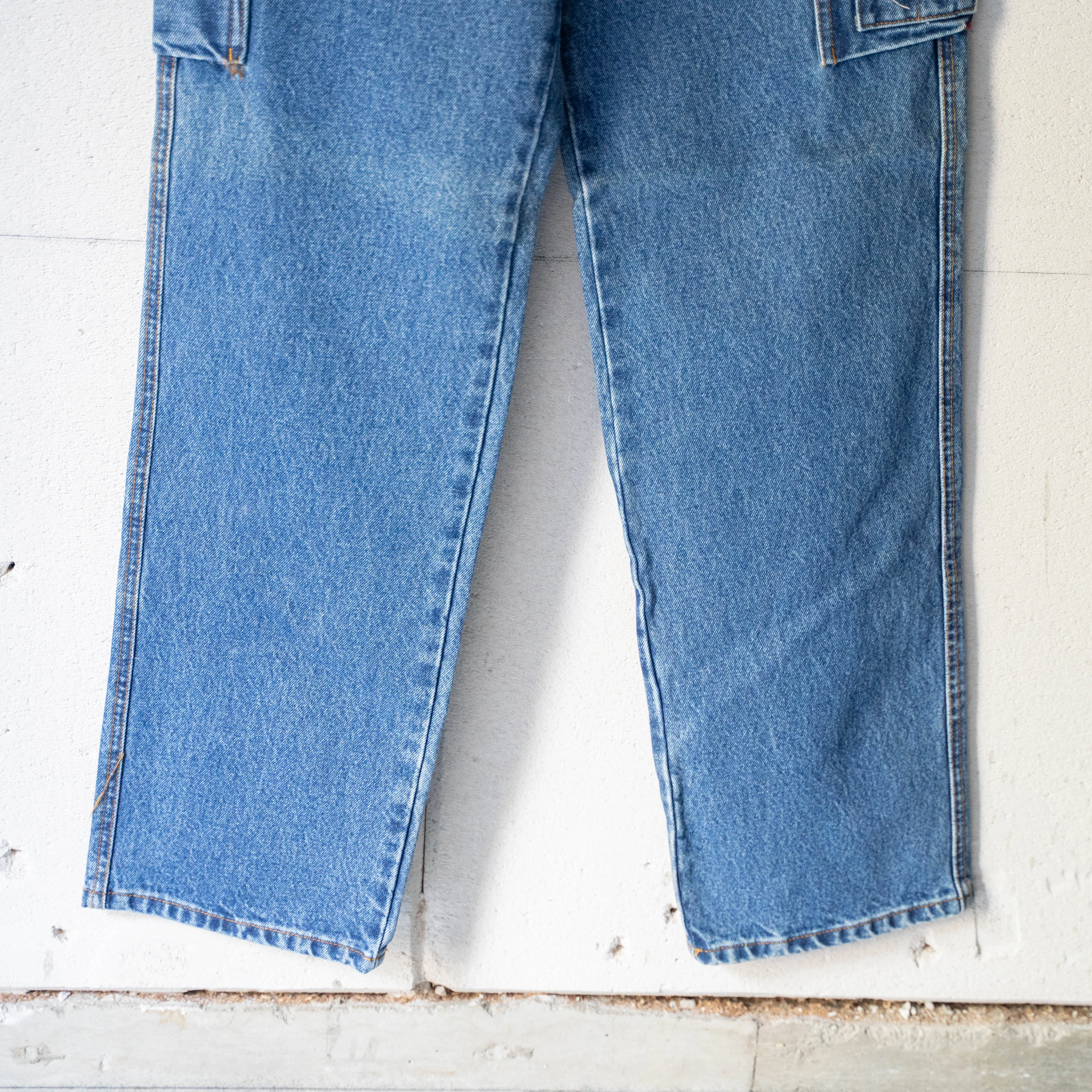 1990-00s 'Wikland' denim work cargo pants