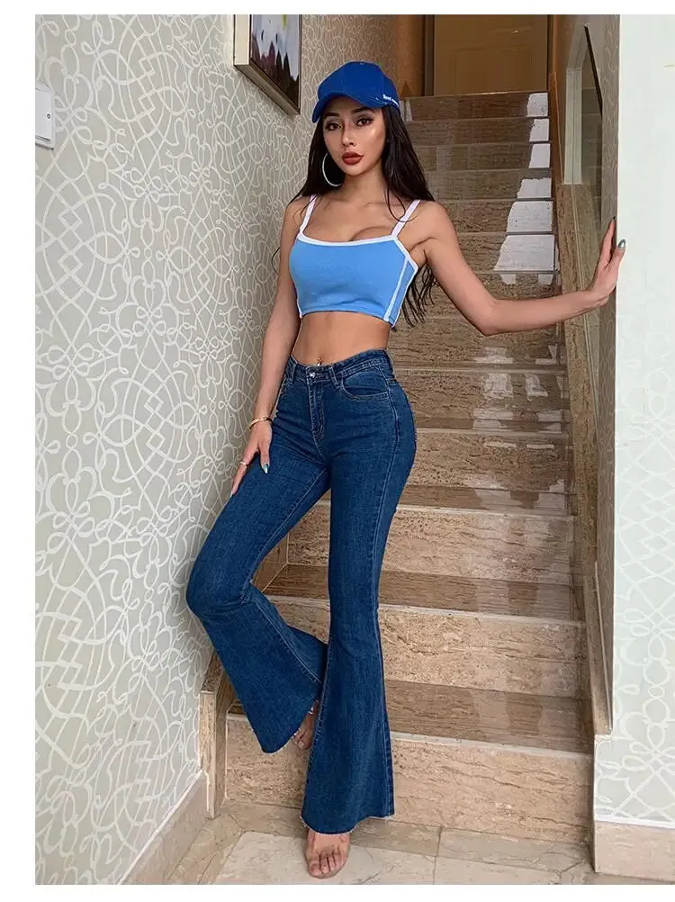 2024 High Waist Thin Retro Streetwear Jeans