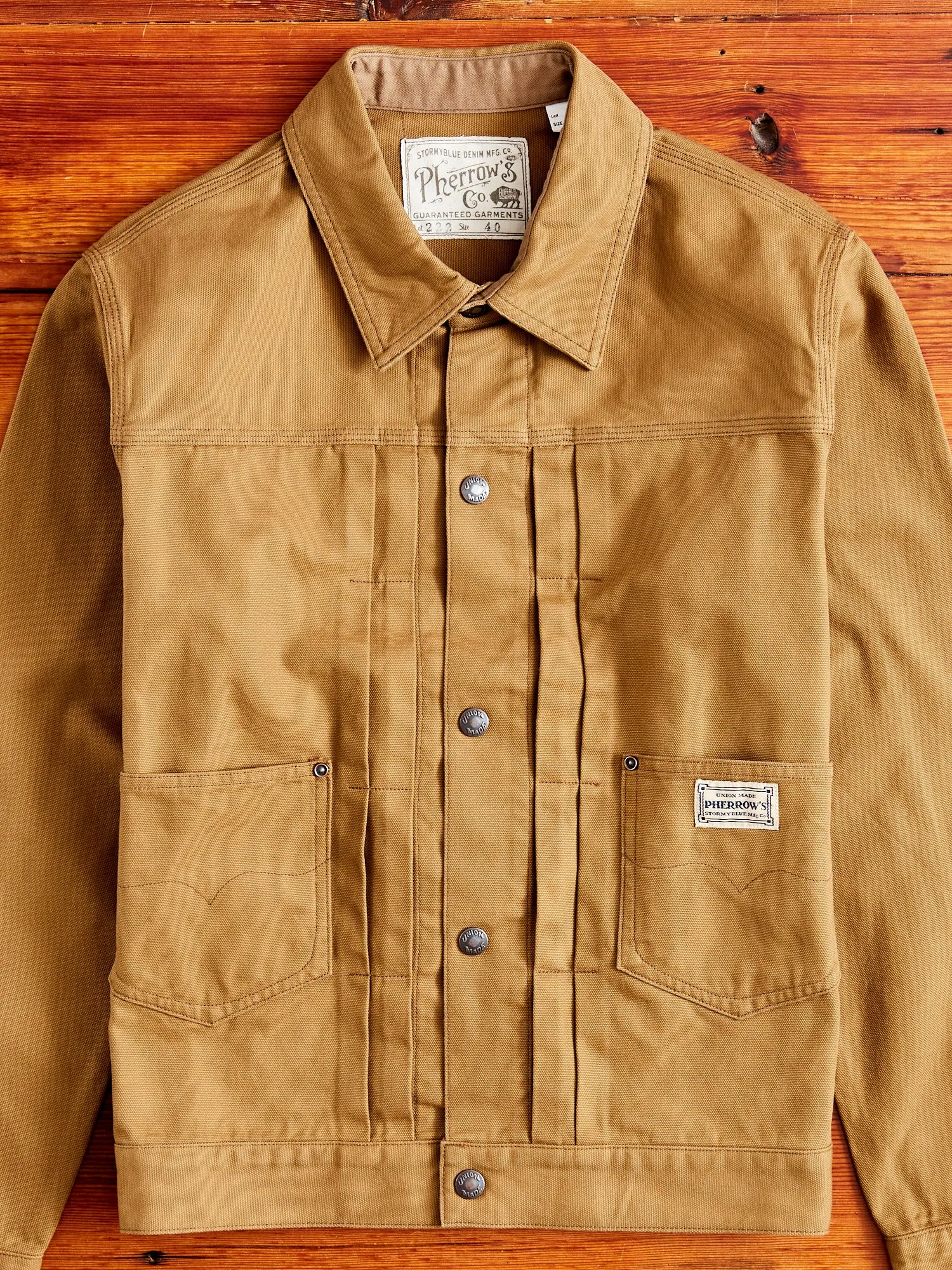 222WJ Duck Canvas Jacket in Brown