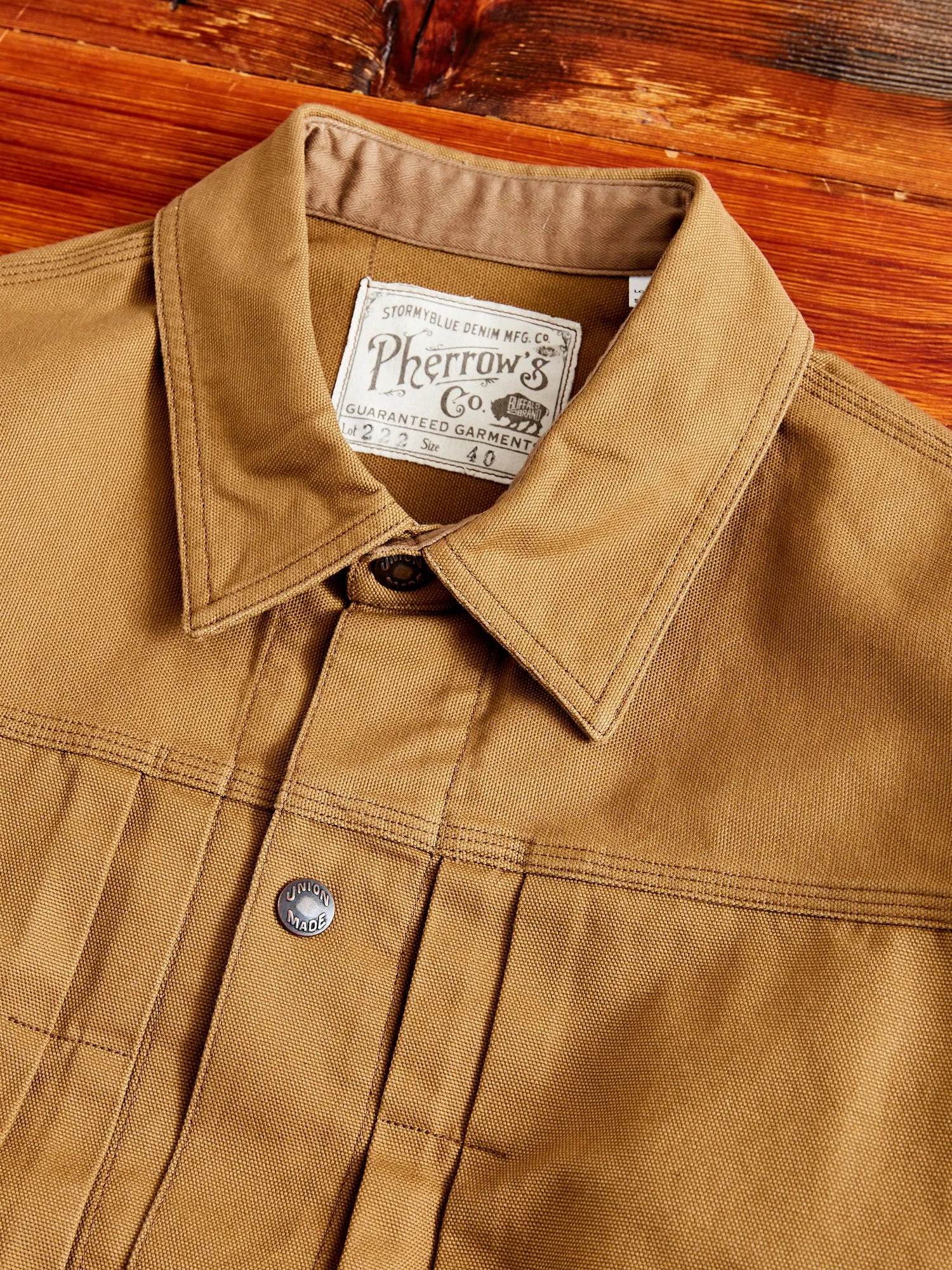 222WJ Duck Canvas Jacket in Brown