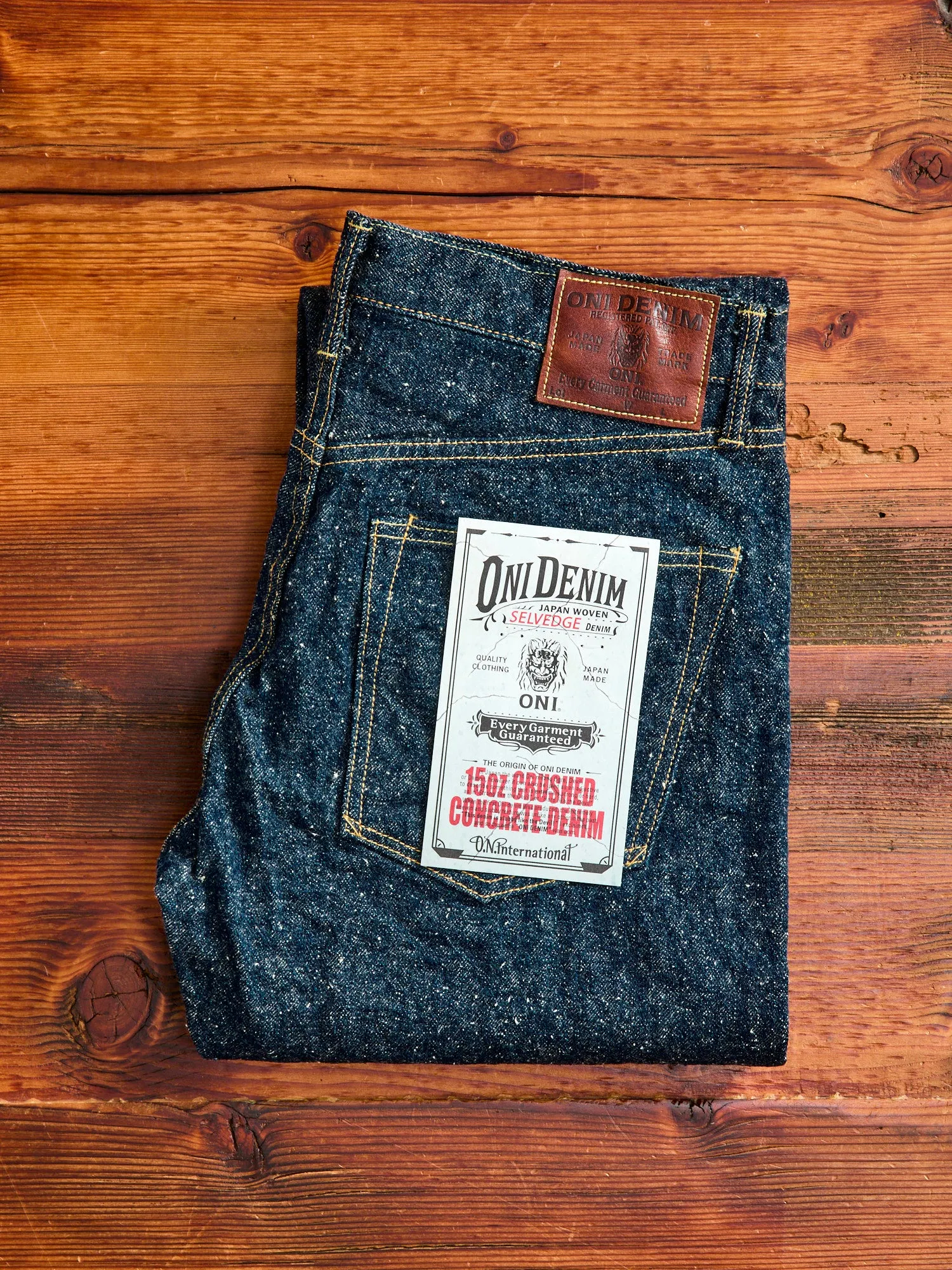 288-CCD "Crushed Concrete" 15oz Selvedge Denim - Classic Straight Fit