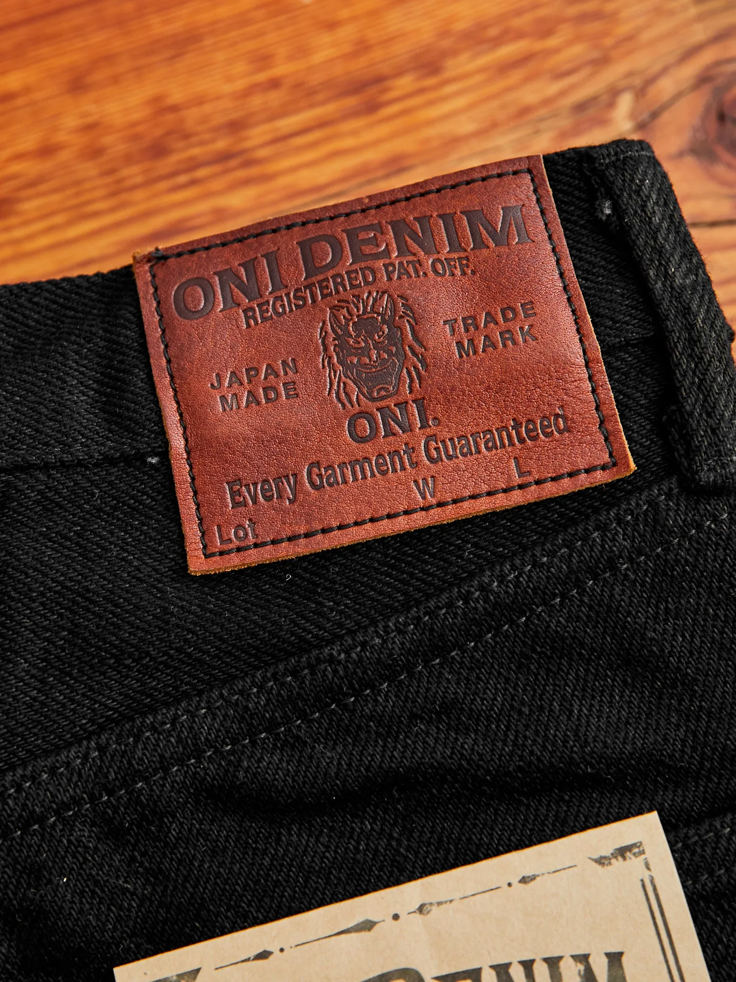 288ZR-BK "Secret Black" 20oz Selvedge Denim - Classic Straight Fit