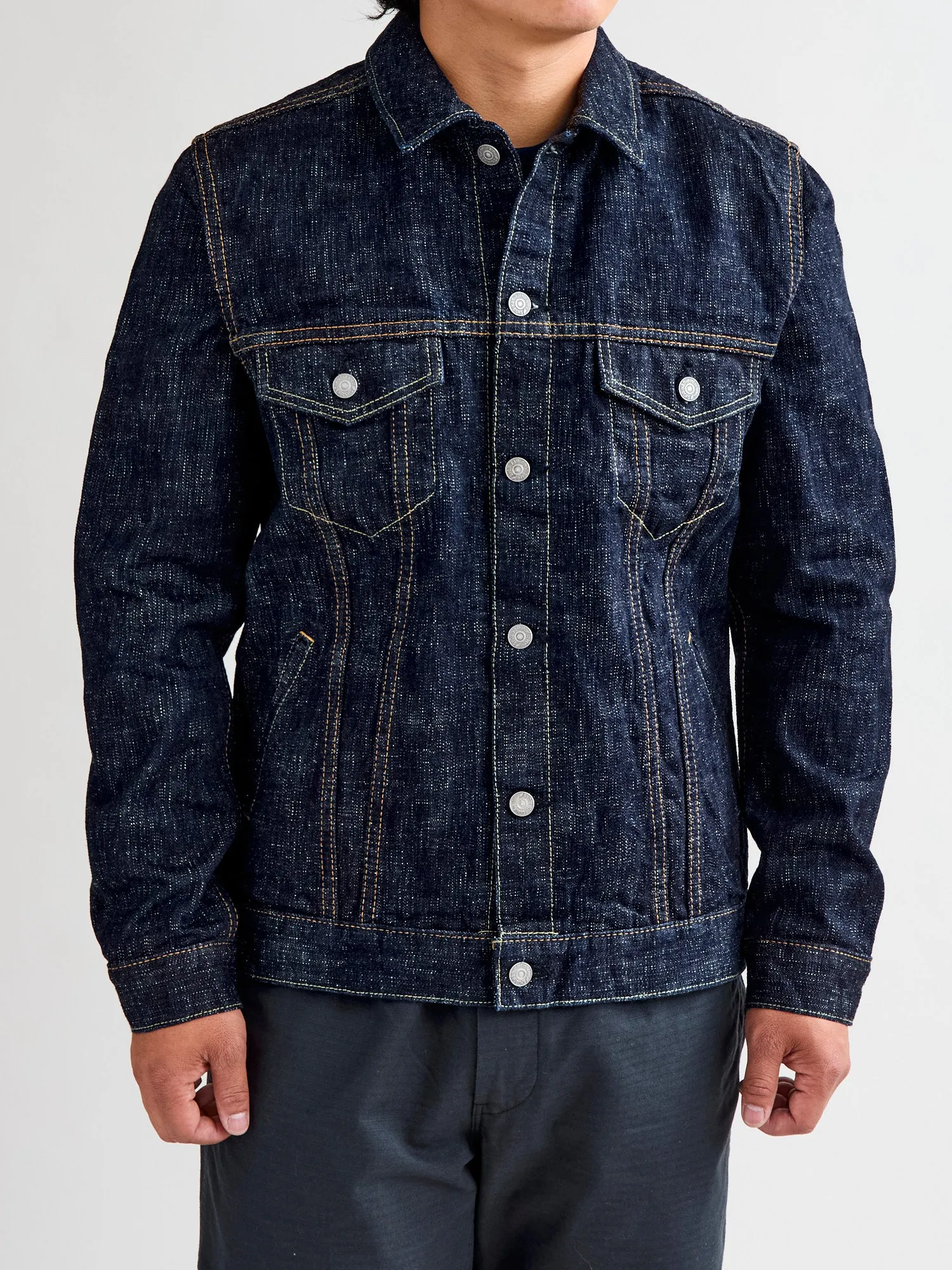 6112 16oz "Double Slub" Type-3 Denim Jacket in Indigo