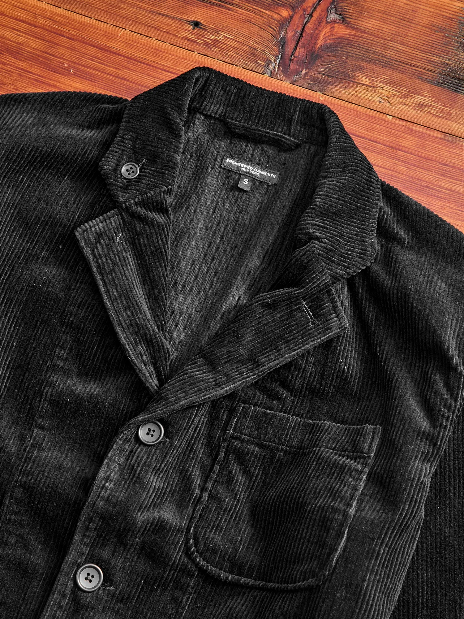 8W Corduroy Loiter Jacket in Black