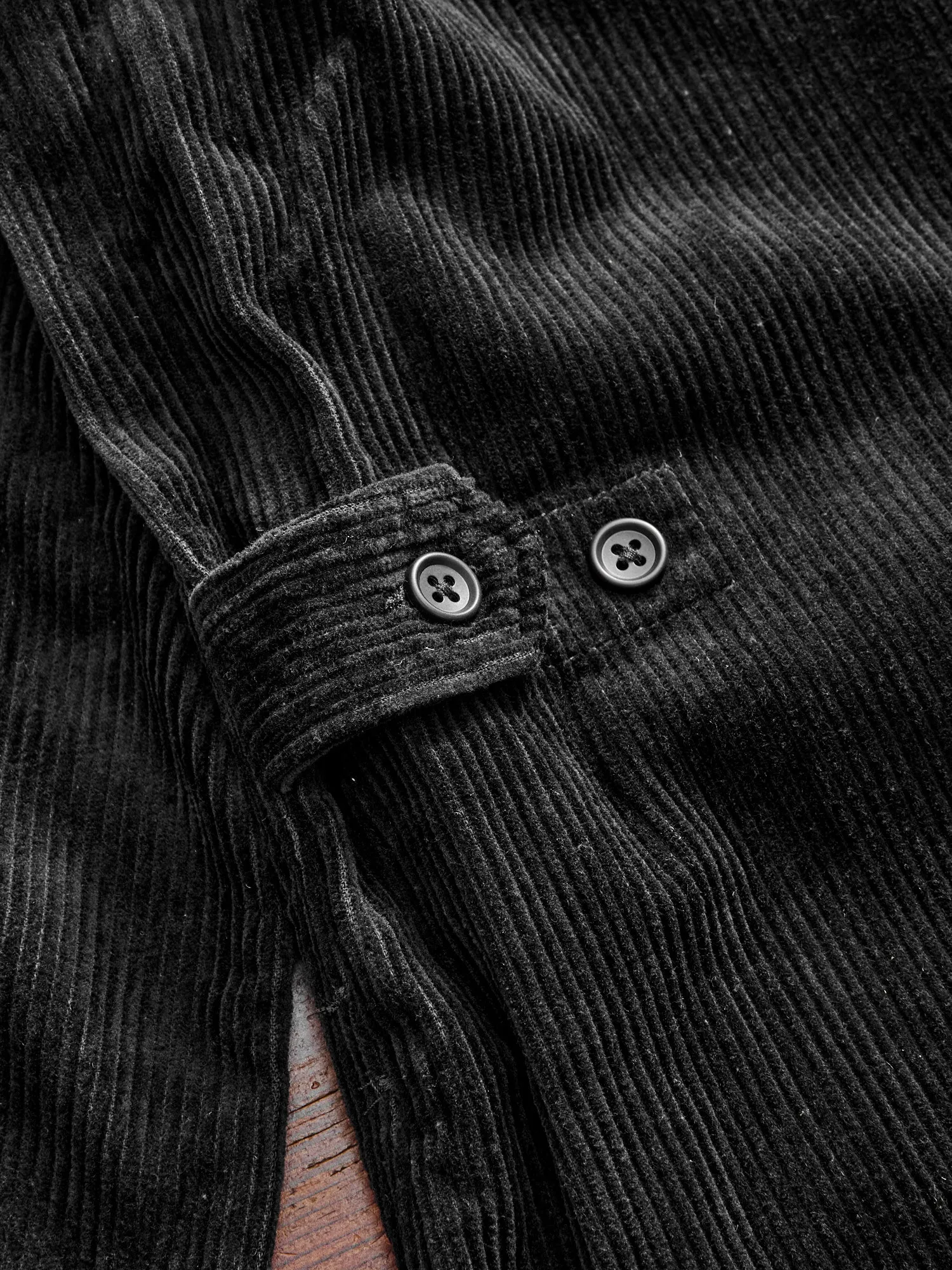 8W Corduroy Loiter Jacket in Black