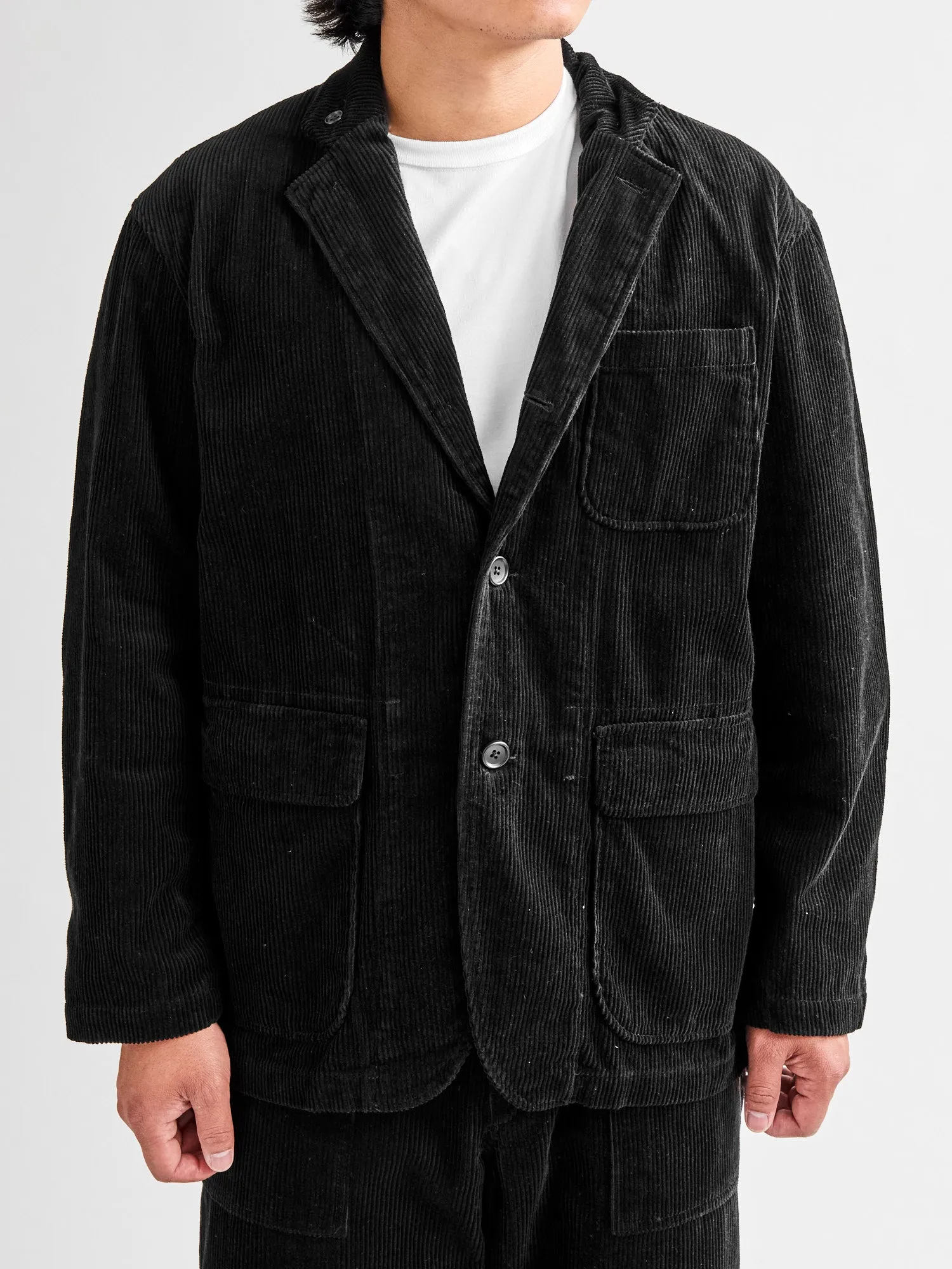 8W Corduroy Loiter Jacket in Black