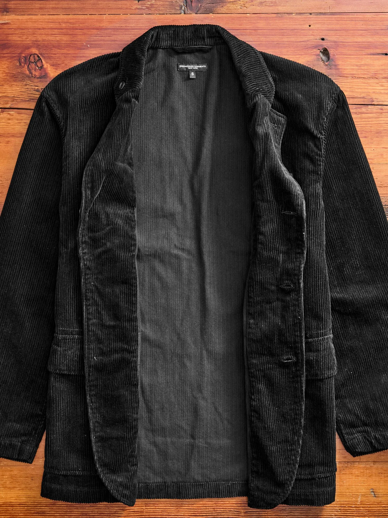 8W Corduroy Loiter Jacket in Black