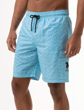 9 HEATHER CARGO SWIM TRUNKS