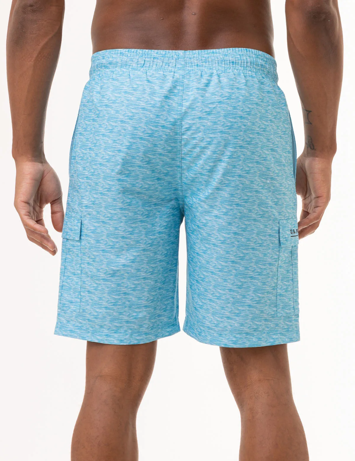 9 HEATHER CARGO SWIM TRUNKS