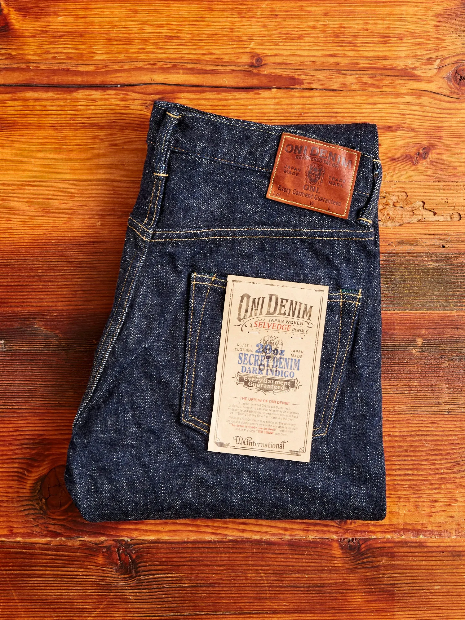 902-DIZR "Dark Indigo Secret Denim" 20oz Selvedge Denim - High Tapered Fit