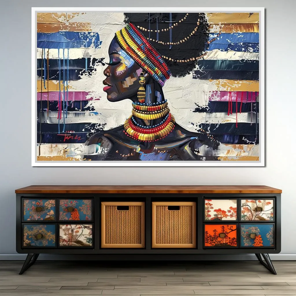 African Elegance in Ochre Gold - Sakeem Gibbs