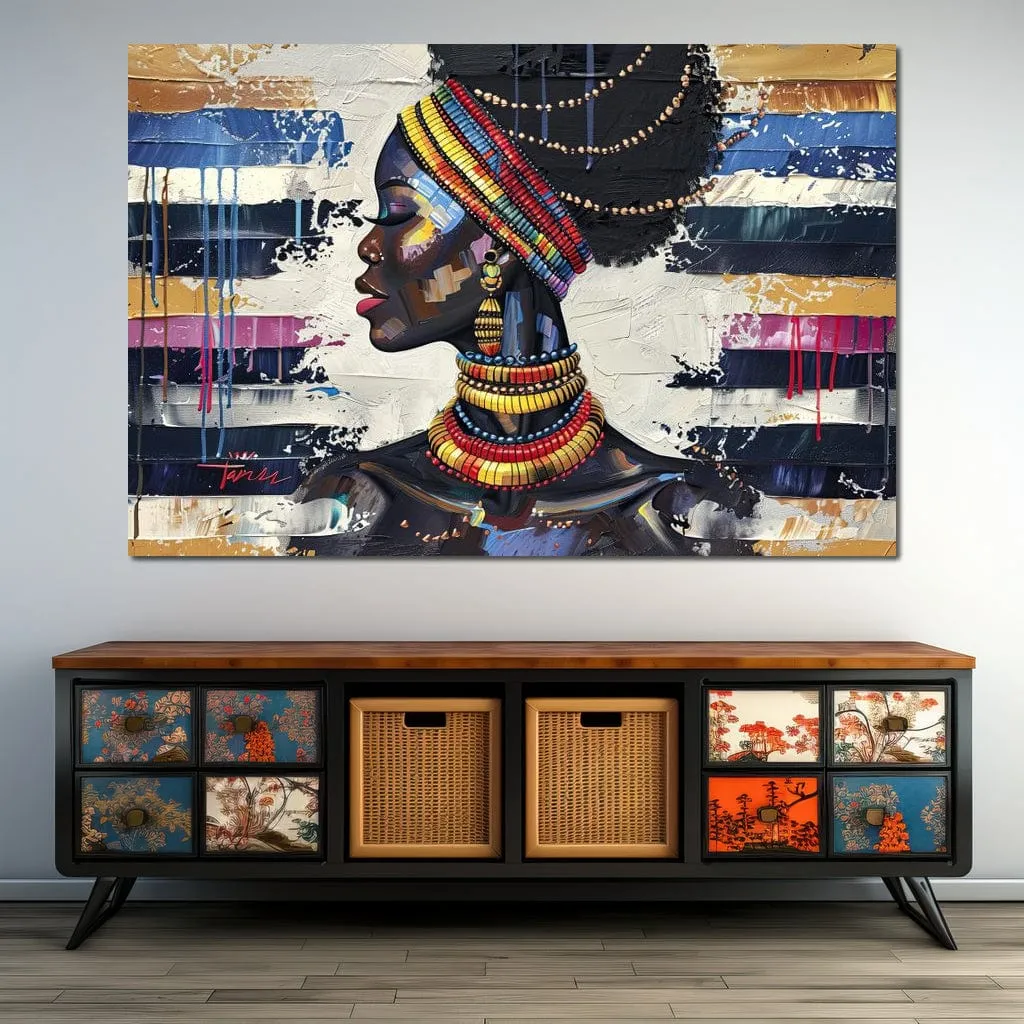 African Elegance in Ochre Gold - Sakeem Gibbs