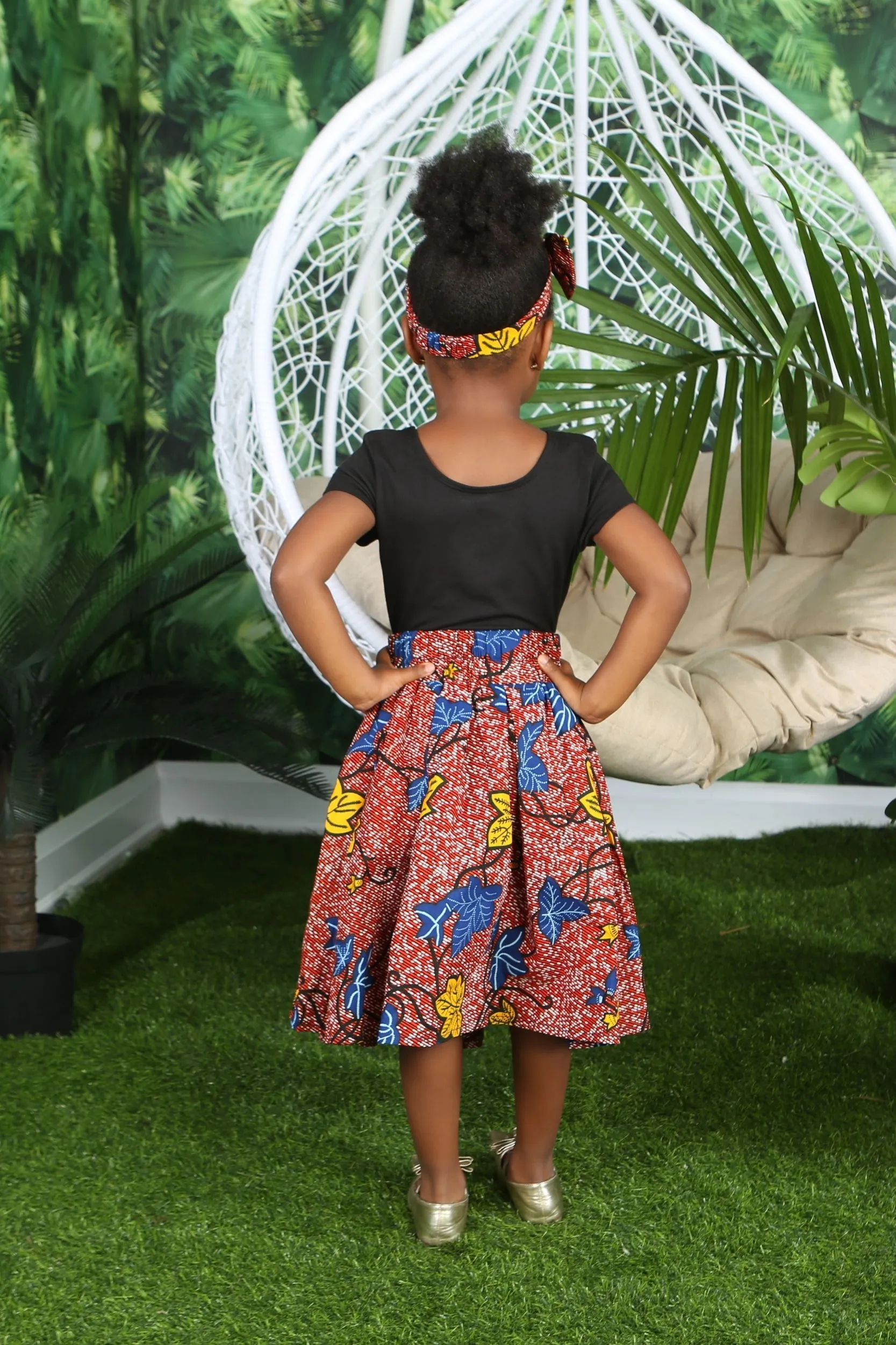 AKANI AFRICAN PRINT GIRLS' SKIRT