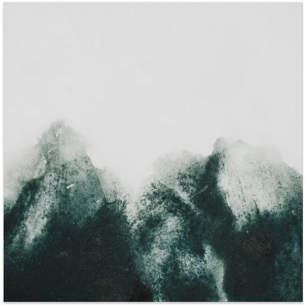 Atmospheric Mountains - Square Stretched Canvas, Poster or Fine Art Print