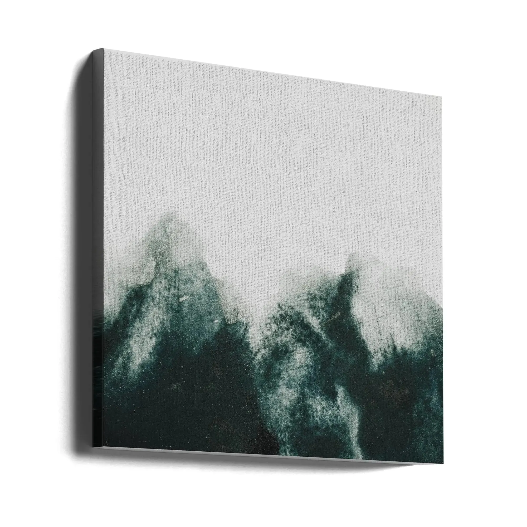 Atmospheric Mountains - Square Stretched Canvas, Poster or Fine Art Print