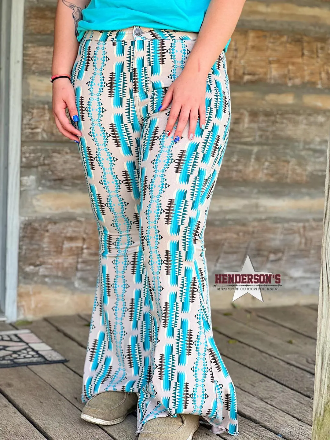 Aztec Bargain Bell Bottoms by Rock & Roll