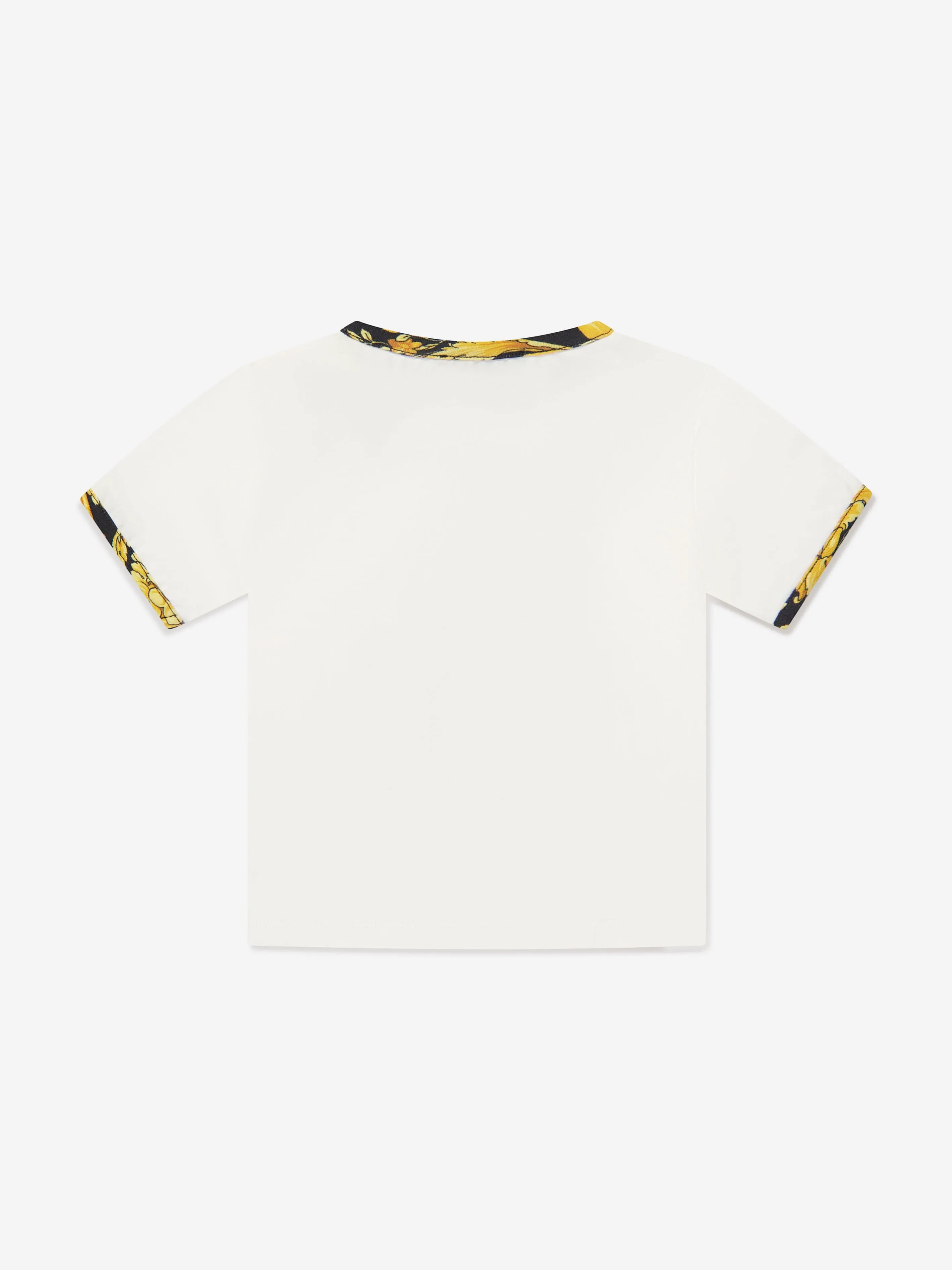 Baby Barocco Logo T-Shirt in White