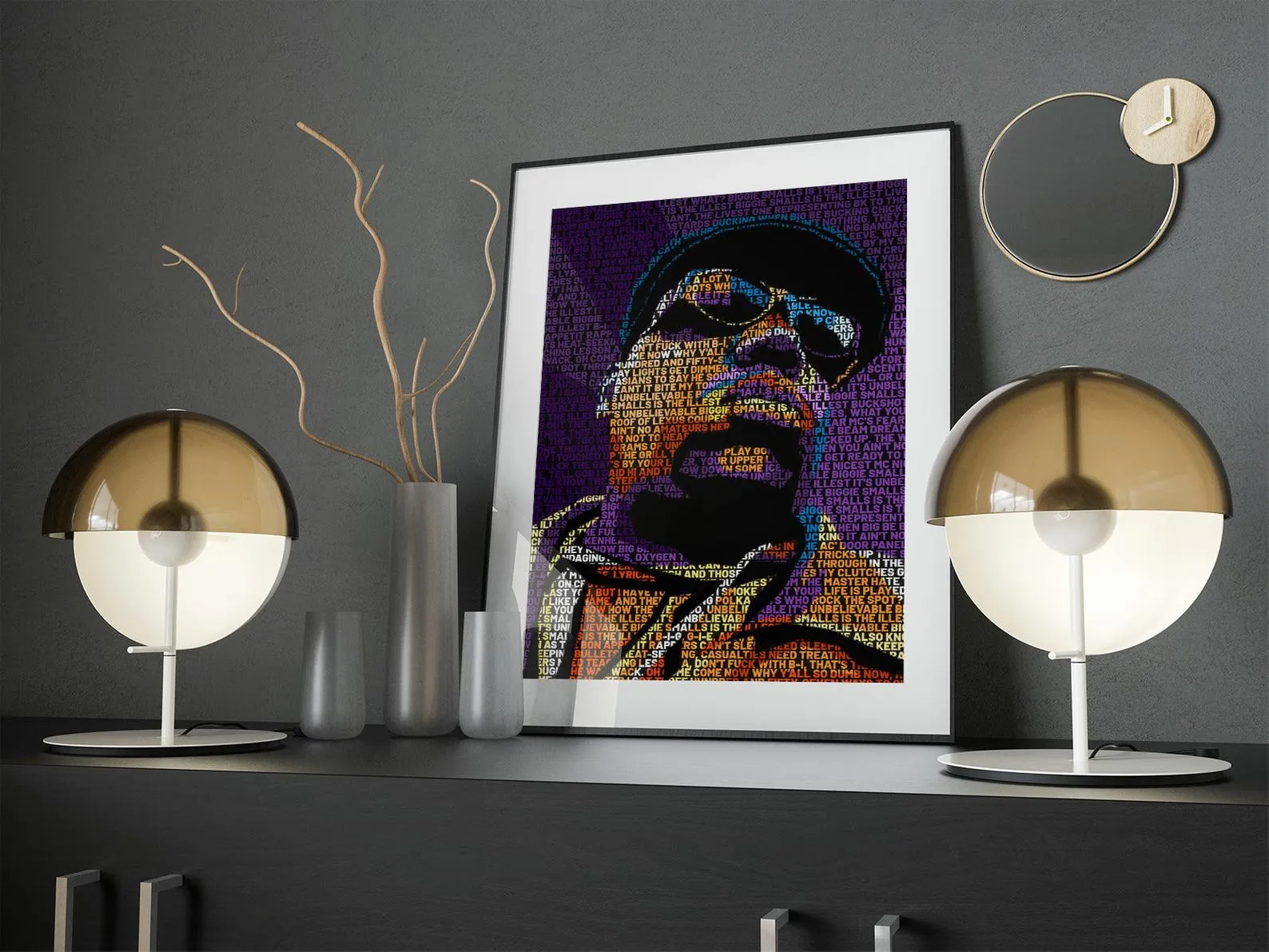 Biggie Smalls Custom Printing, Home Decor, Wall Hanging, Custom Music Canvas, Biggie Smalls Home Decor