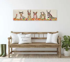 Blooms - Farm Friends Canvas Wall Art