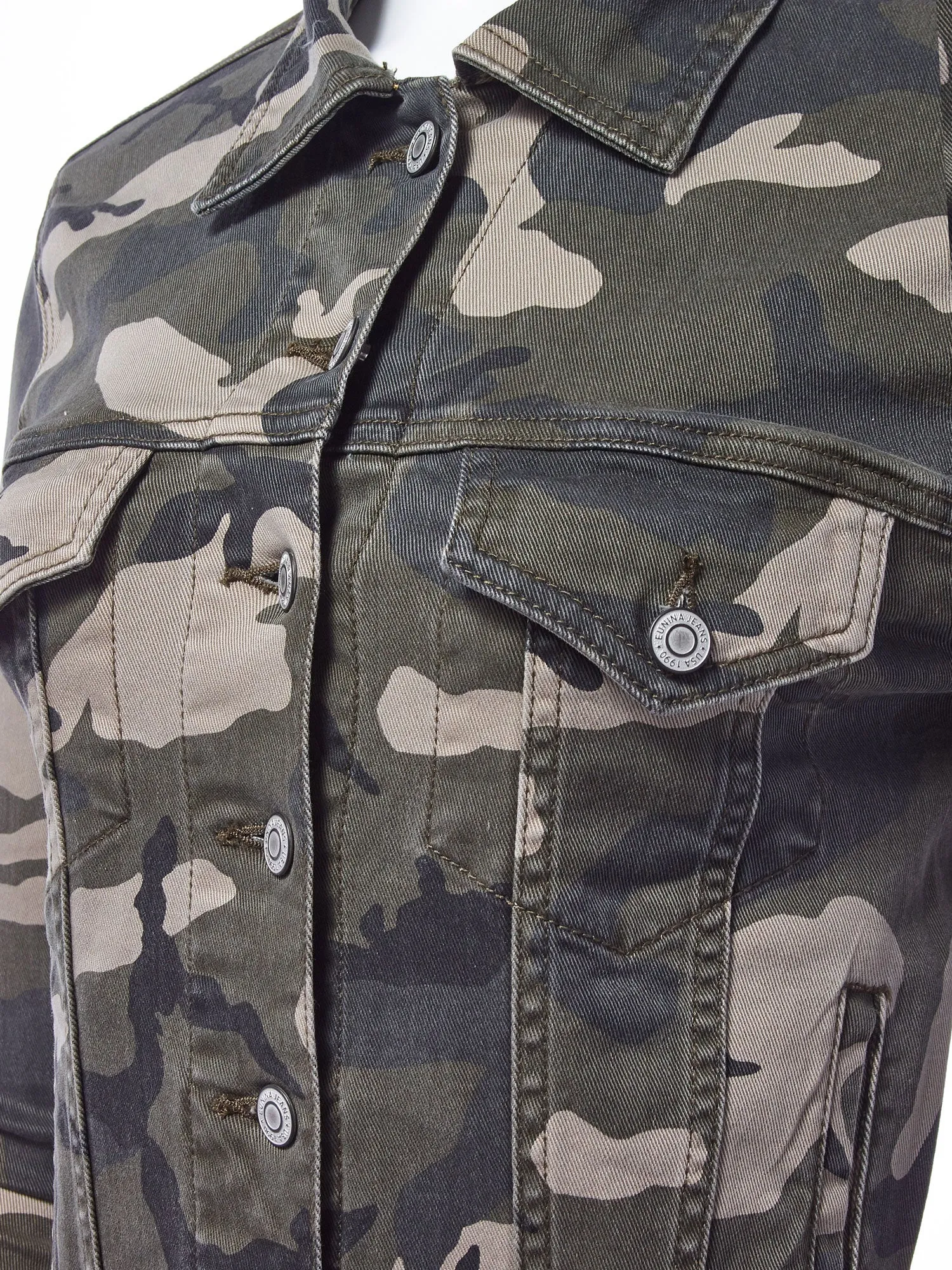 Camouflage Denim Jacket (FWJ1239)