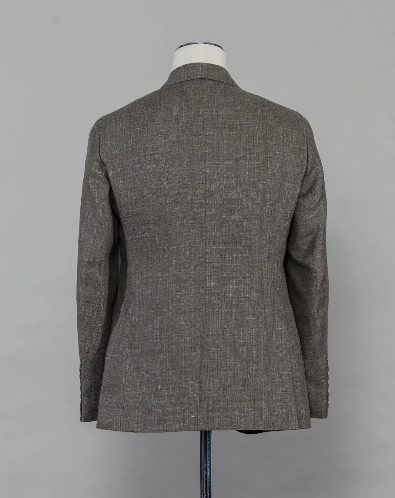 Caruso Linen & Wool Jacket / Green Melange