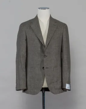 Caruso Linen & Wool Jacket / Green Melange