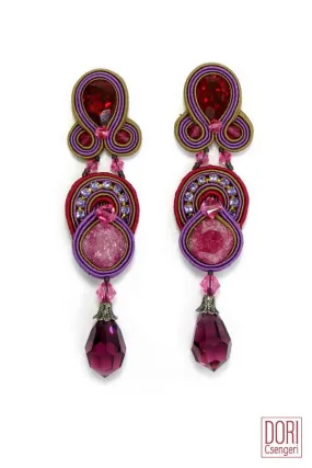 Cerise Drop Earrings