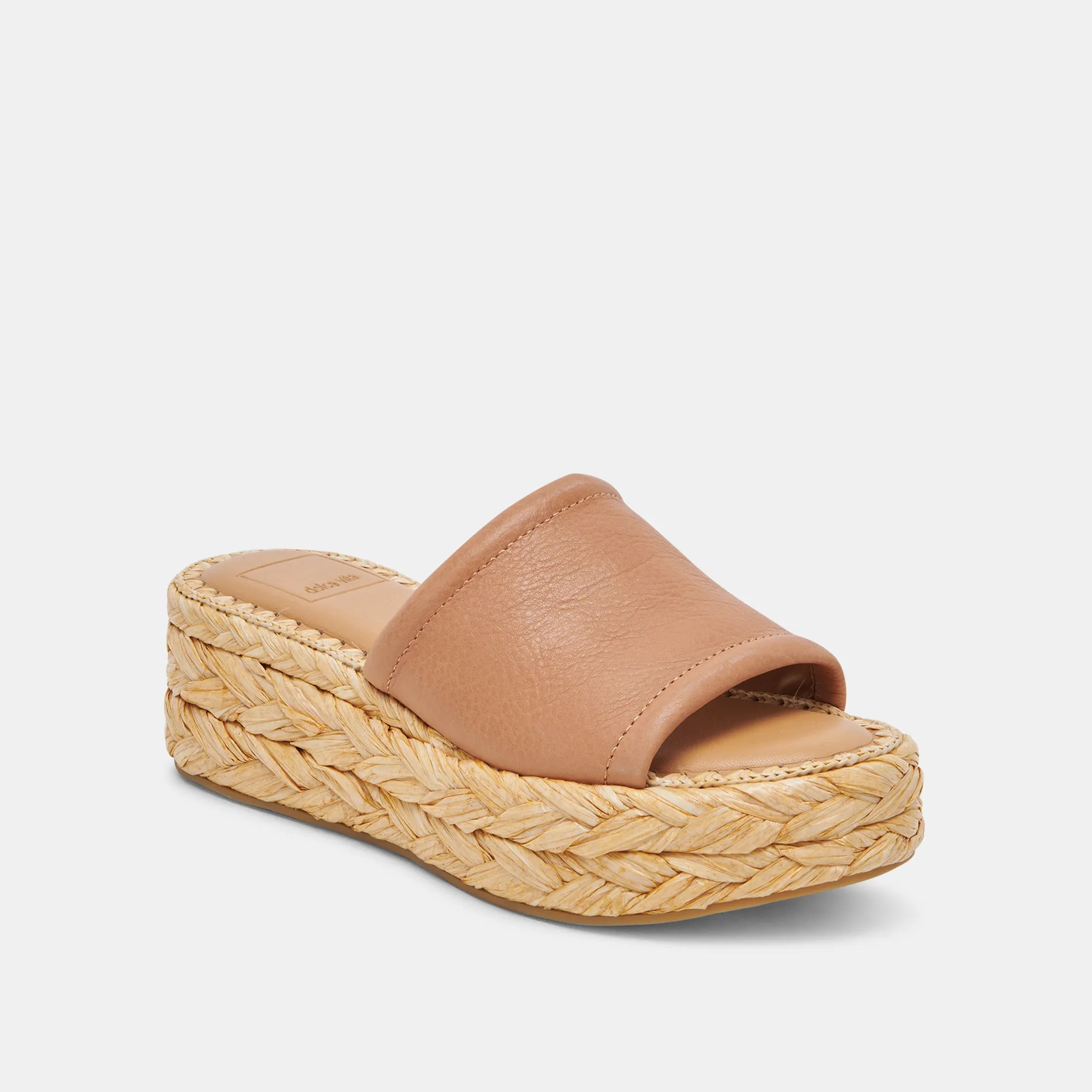 CHAVI WIDE SANDALS HONEY LEATHER