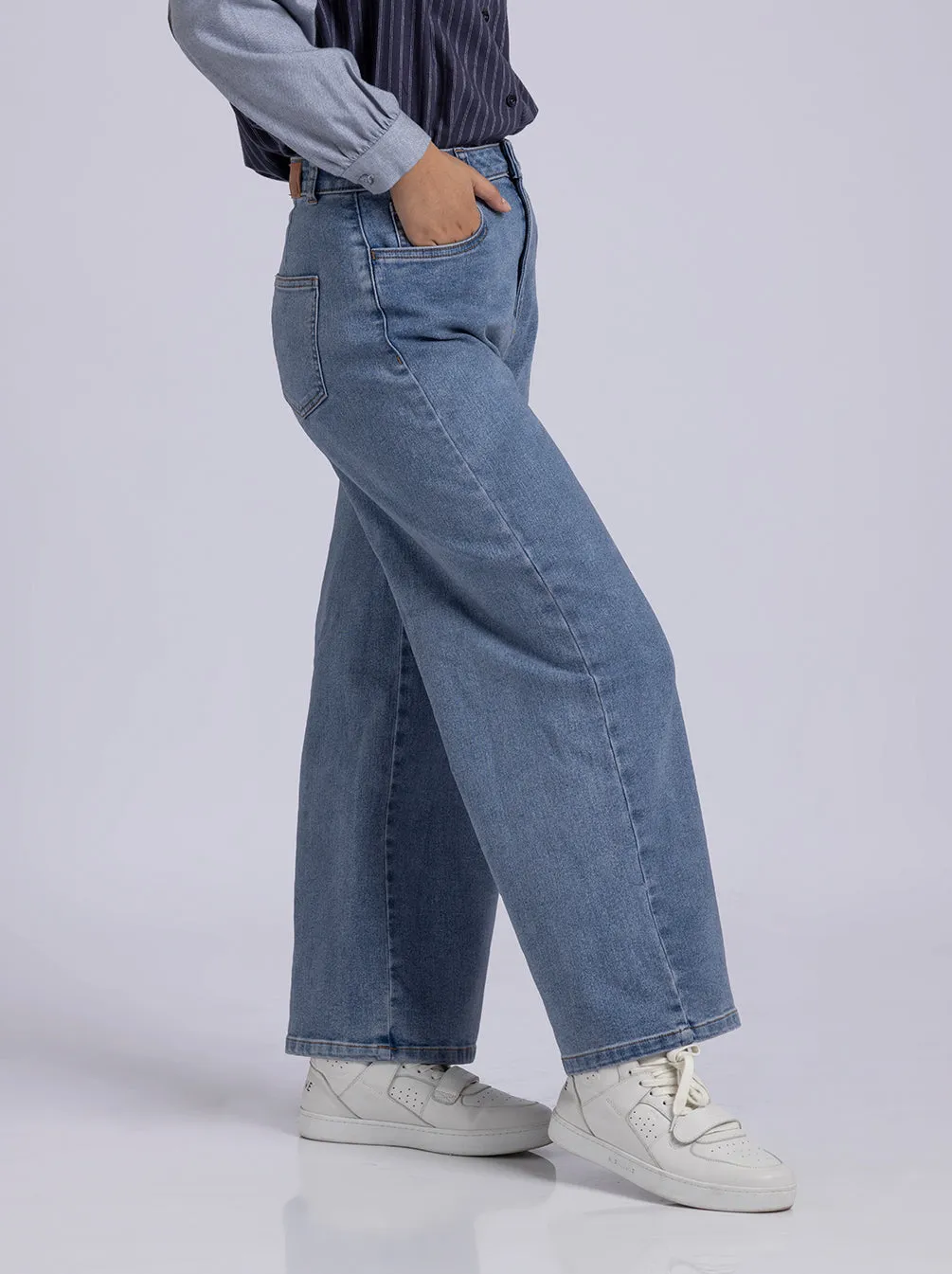 CIELO JEANS PANTS PLAIN LIGHT BLUE