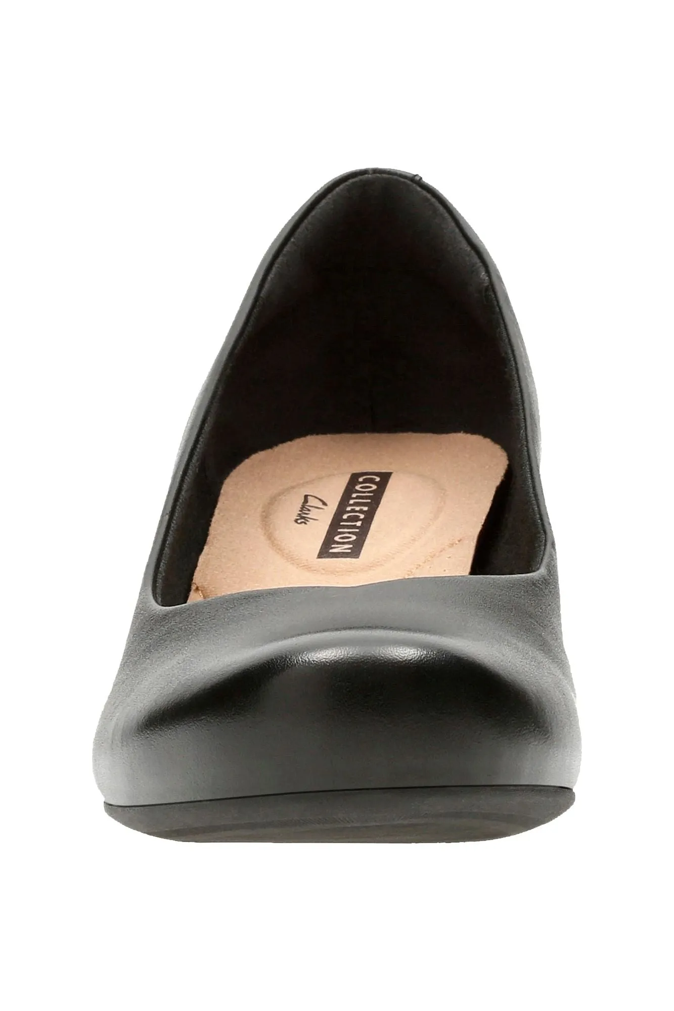 Clarks Flores Tulip in Black leather