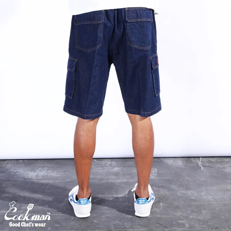 Cookman Chef Short Pants Cargo - Denim : Navy