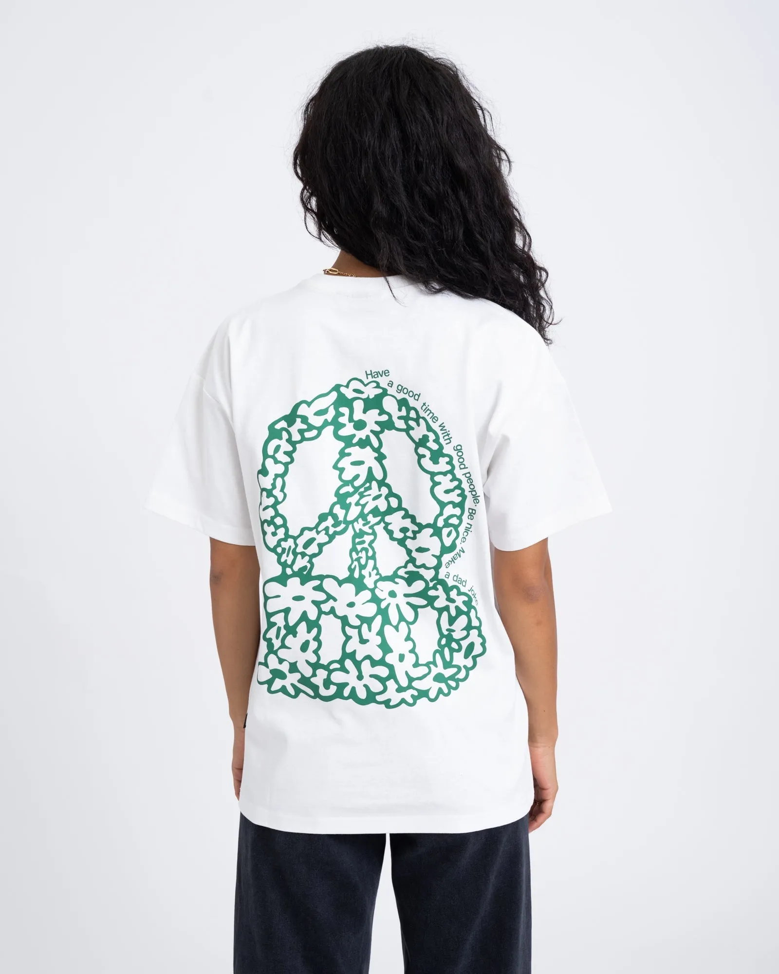 Dr. Denim Trooper Tee Off White Peace