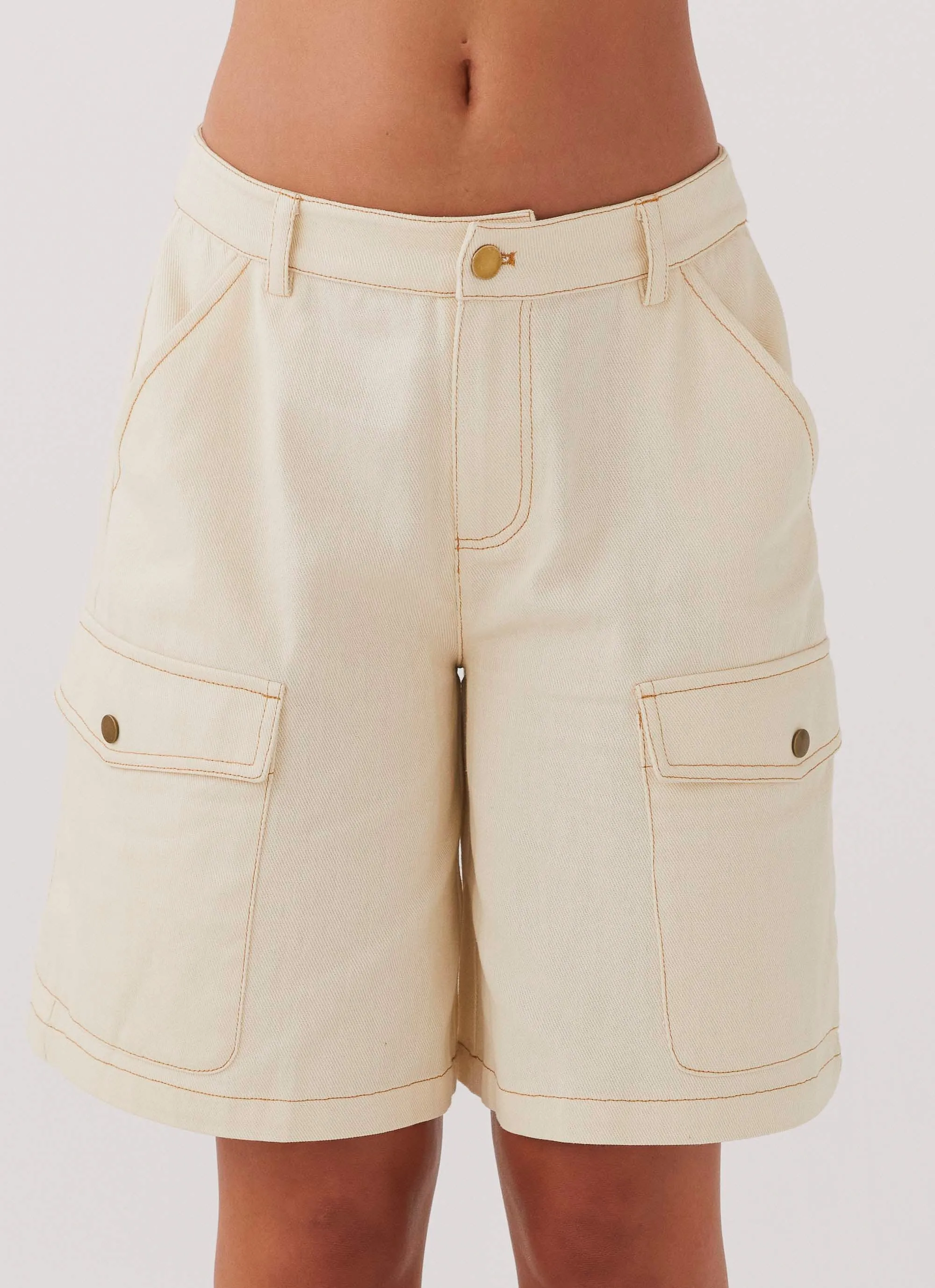 Edina Cargo Jorts - Antique