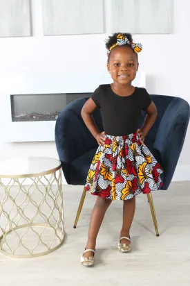 ELIA AFRICAN PRINT GIRLS' SKIRT