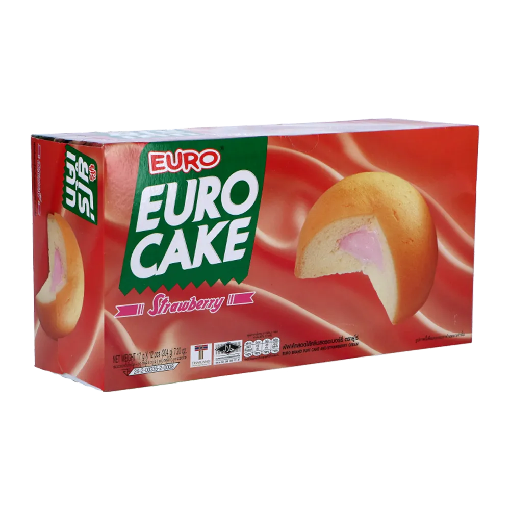 Euro Brand Strawberry Cake 17gx12