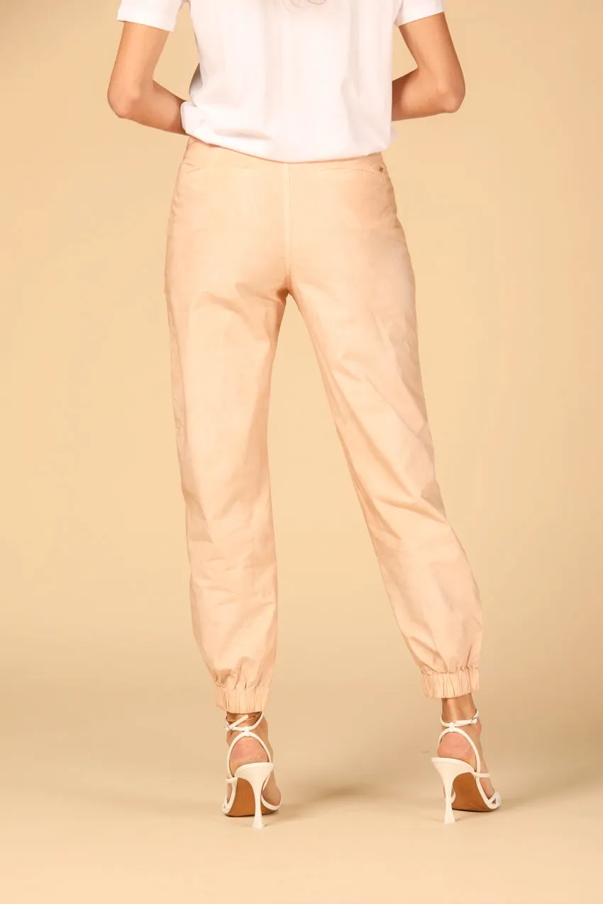 Evita pantalone cargo donna in tela paracadute di cotone e tencel icon washes curvy