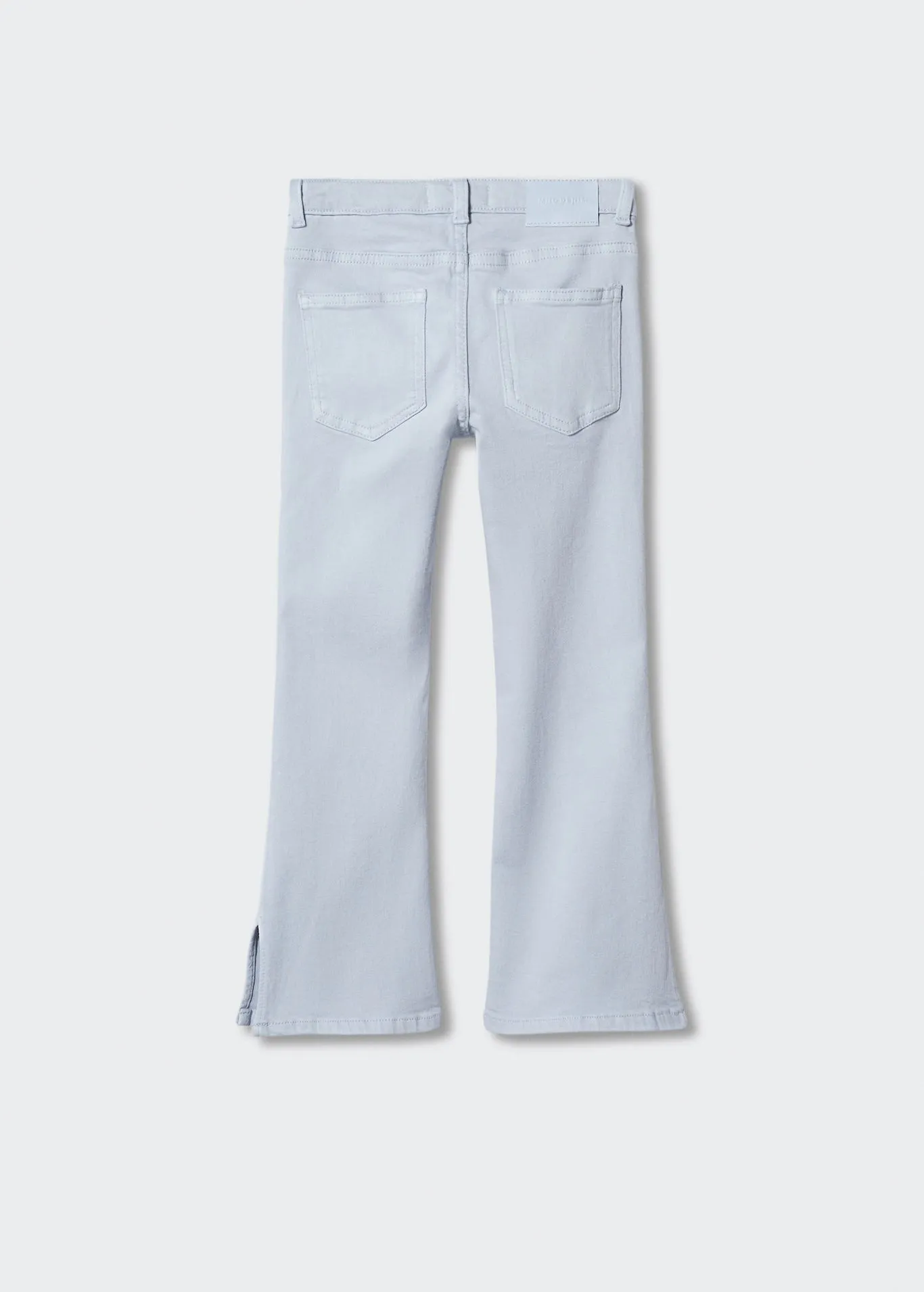 Flared jeans with opening