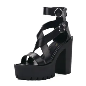 GRUNGE BUCKLE SANDAL