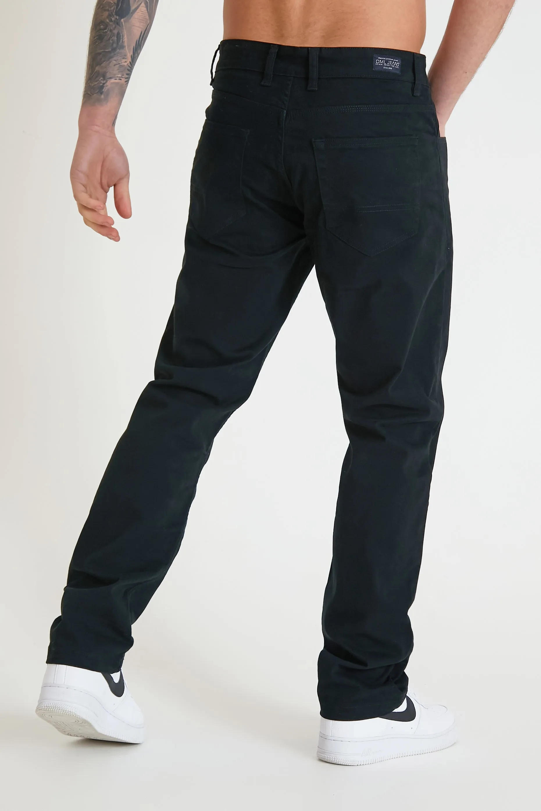 Hawkins 5 pocket chino pant in premium cotton twill - Black