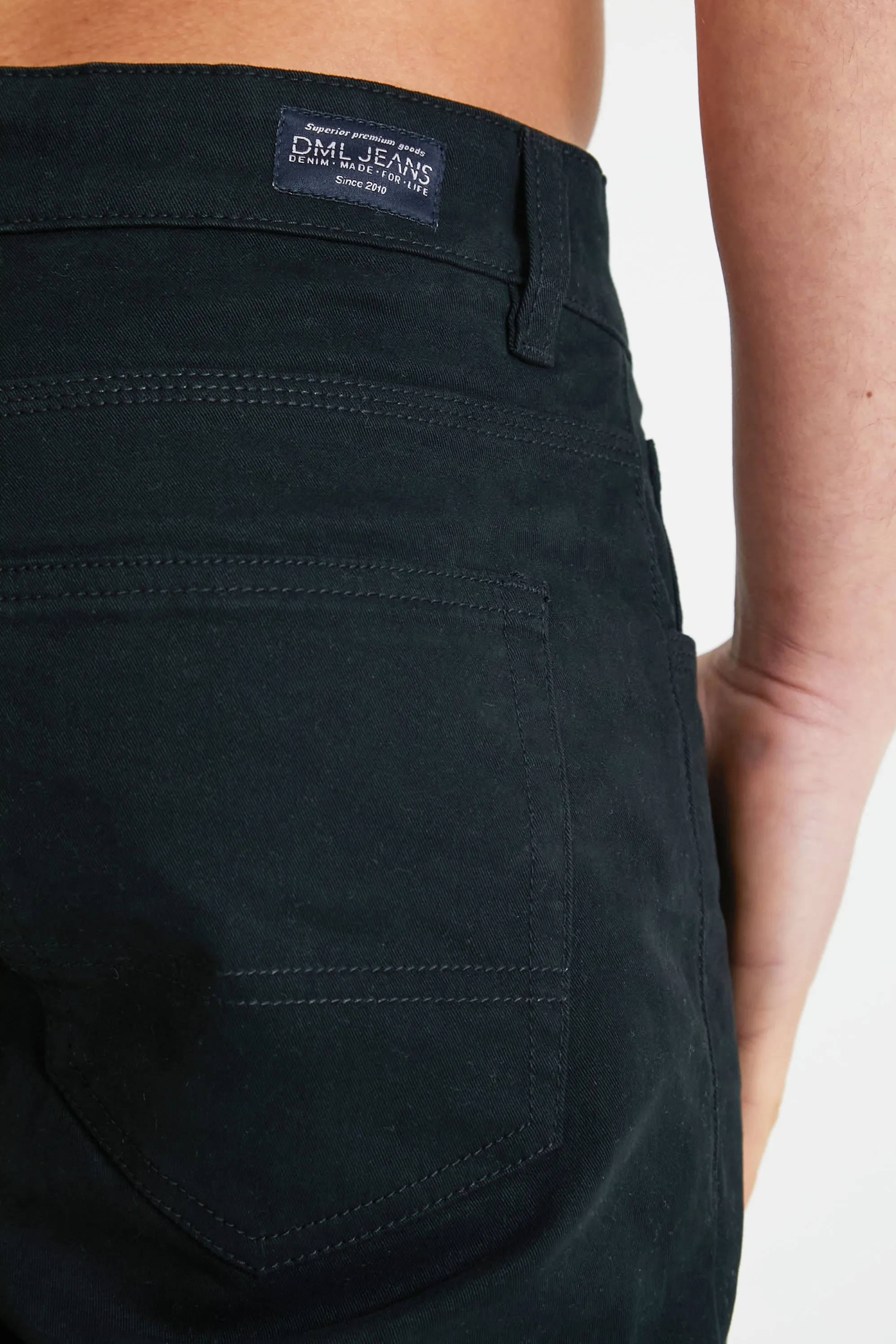 Hawkins 5 pocket chino pant in premium cotton twill - Black